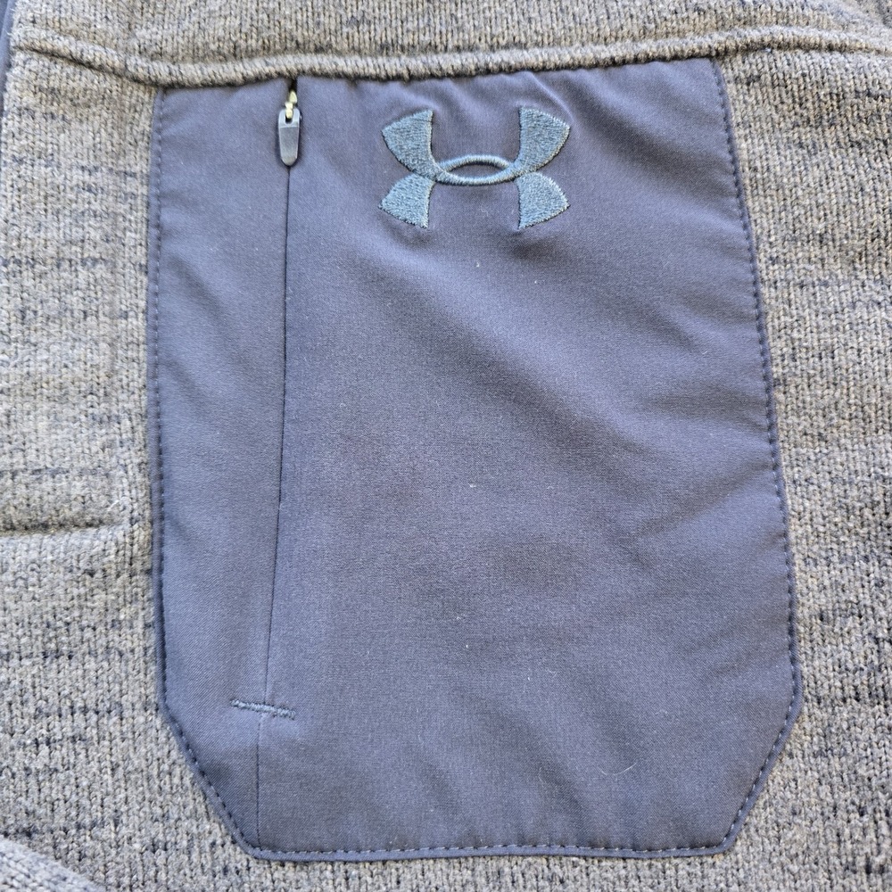 Under Armour Specialist Henley 2.0 Mens M Fleece Pullover Sweater Navy Old Money - Picture 4 of 10